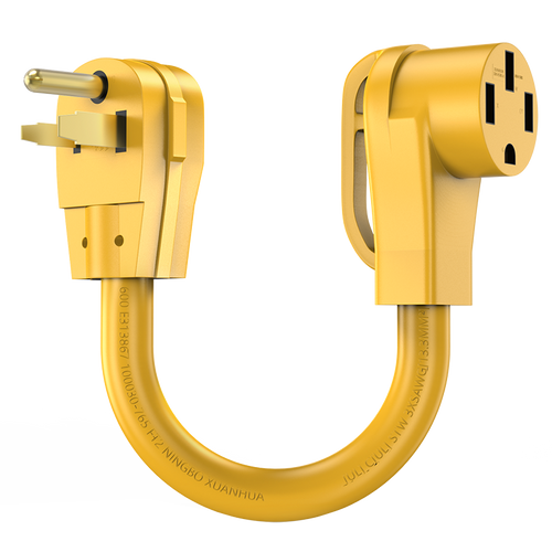 NEMA 6-50P to 14-50R adapter yellow